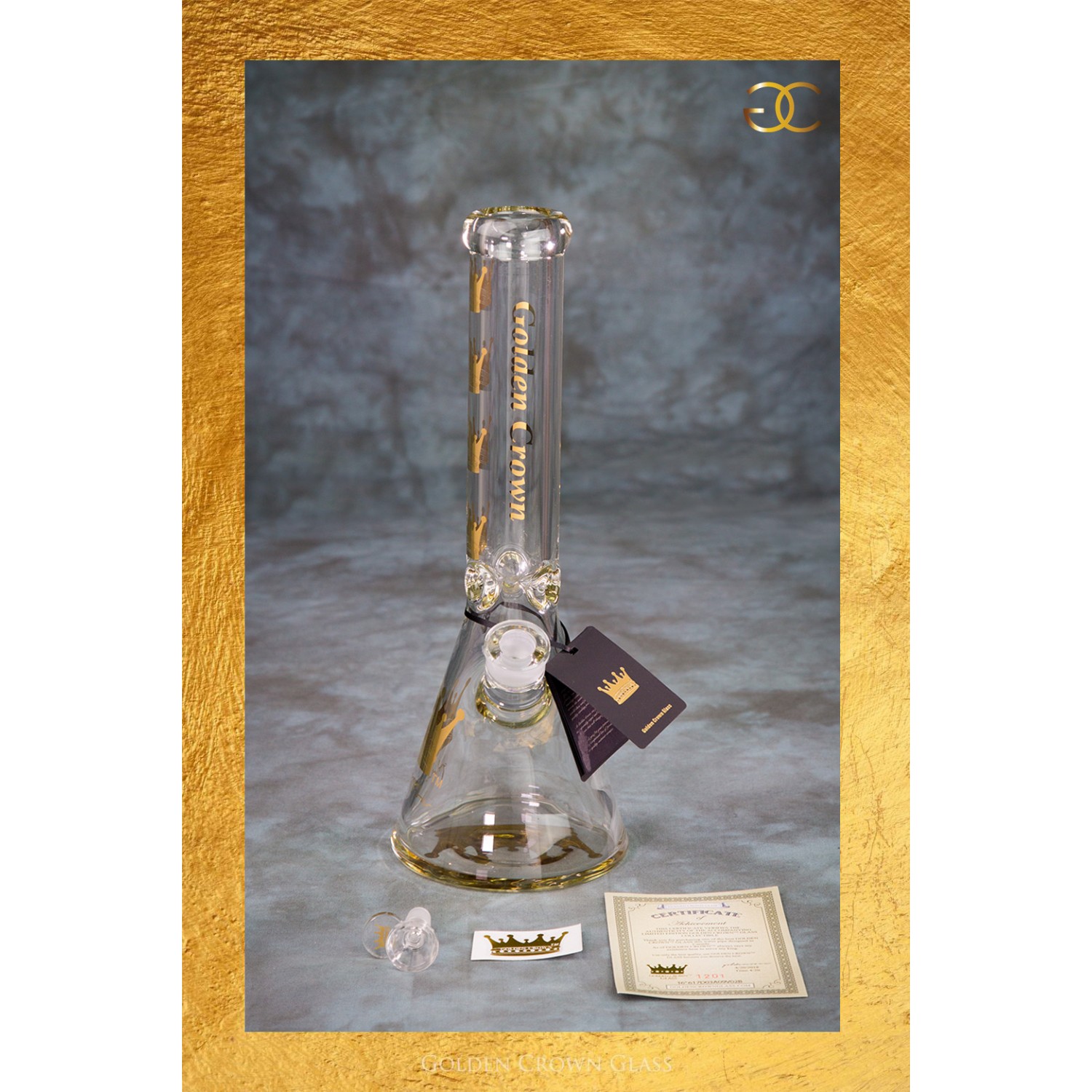 Golden Crown's Special Edition Signature Waterpipe  (14")
