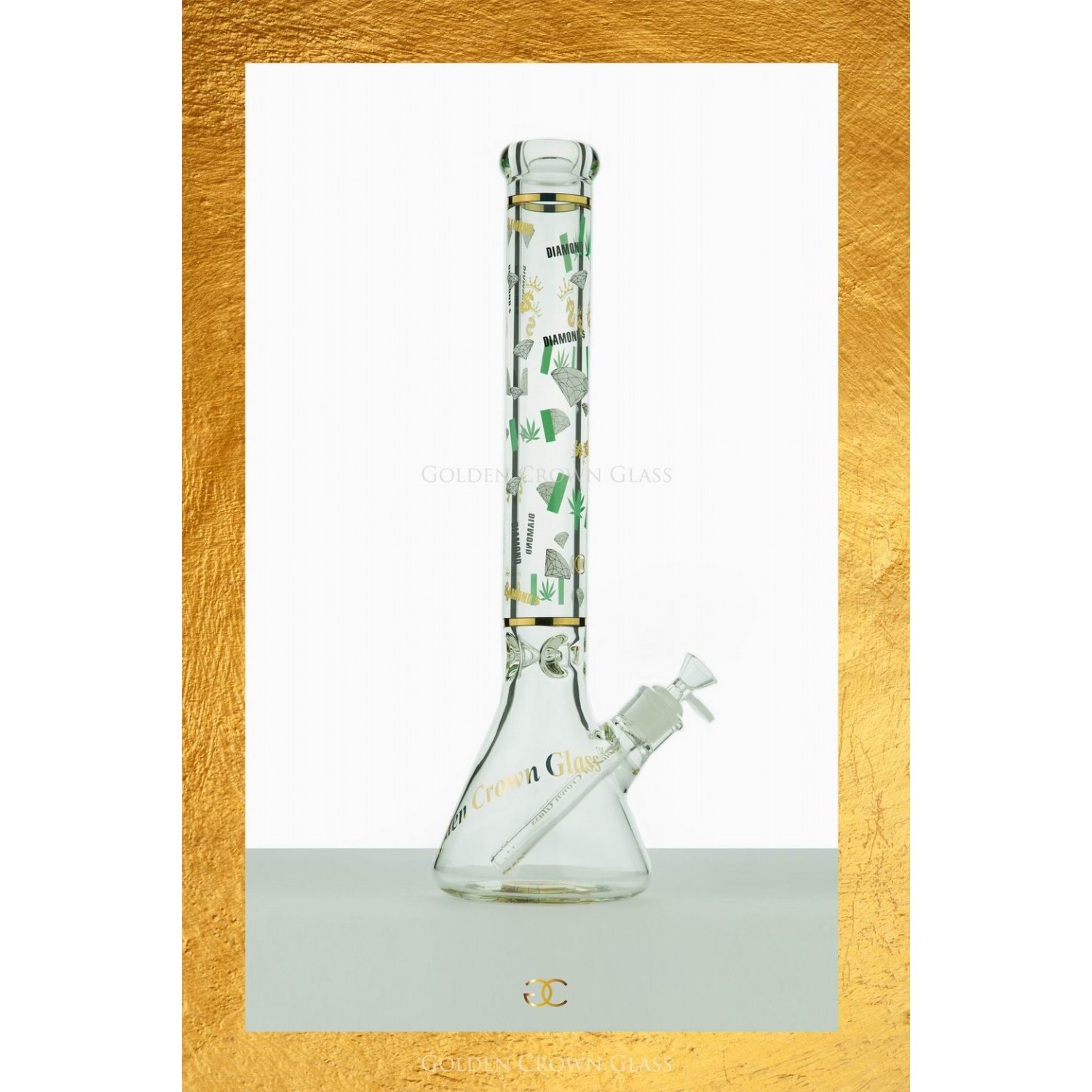 The Herb Diamond Waterpipe 18" by GOLDEN CROWN